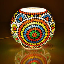 Load image into Gallery viewer, Decent Glass Turkish Lamps for Home Decoration Purse Shape Mosaic Bedside Table for Bedroom (19 cm, Multi) - Home Decor Lo