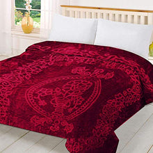 Load image into Gallery viewer, Cloth Fusion Celerrio Mink Double Bed Blanket for Winter- Maroon - Home Decor Lo