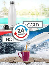 Load image into Gallery viewer, Milton Duo DLX 1000 Thermosteel 24 Hours Hot and Cold Water Bottle, 1 Litre, White - Home Decor Lo
