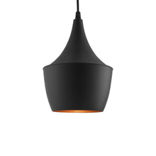 Load image into Gallery viewer, Black Finish Metal Shade Hanging Pendant Ceiling Lamp - Home Decor Lo