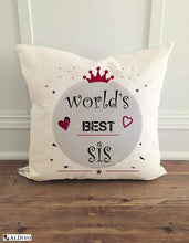 Load image into Gallery viewer, ALDIVO Combo Gift for Sister | Gift for Sister | Gift for Best Sister (12" x 12" Cushion Cover with Filler + Printed Coffee Mug +Greeting Card + Printed Key Ring) - Home Decor Lo