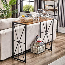 Load image into Gallery viewer, Coavas Folding Wood Console Table with 40 Inches Metal Frame