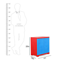 Load image into Gallery viewer, Cello Novelty Compact Cupboard - Red and Blue - Home Decor Lo