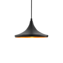Load image into Gallery viewer, Black Finish Metal Shade Hanging Pendant Ceiling Lamp - Home Decor Lo