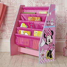 Load image into Gallery viewer, Disney Wooden Minnie Mouse Sling Bookcase, Pink - Home Decor Lo