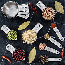 Load image into Gallery viewer, Hudson Essentials Stainless Steel Measuring Cups and Spoons Set - 11 Piece Stackable Set - Home Decor Lo