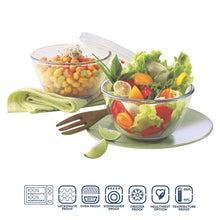 Load image into Gallery viewer, Borosil Glass Mixing Bowl with Lid Set, 500ml, Set of 2 - Home Decor Lo