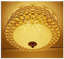 Load image into Gallery viewer, HomeShop52.com Peacock Luxury Crystal Round Chandelier Modern Hanging LED Lights (12-inch, Multicolour) - Home Decor Lo