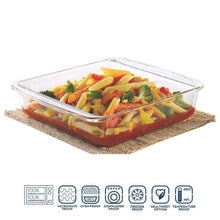 Load image into Gallery viewer, Borosil Square Dish with Handle, 1.6 litres - Home Decor Lo