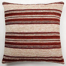 Load image into Gallery viewer, Saral Home Textured Stripes Chenille Sofa Cushion Cover (Maroon, Set of 2 pc, 40x40 cm) - Home Decor Lo
