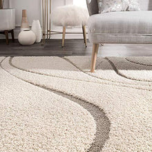 Load image into Gallery viewer, SWEET HOMES Carpet, Ultra Soft Handwoven shag Collection Modern Design. 3x5 Feet Color, Ivory/Beige - Home Decor Lo