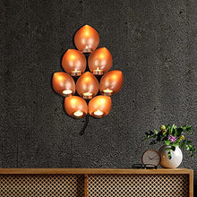 Load image into Gallery viewer, TDOC Decorative Leaf Eye Shaped Iron Wall Sconce
