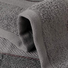 Load image into Gallery viewer, Cloth Fusion Brookwella 500 GSM Premium Super Absorbent Cotton Bath Towel Set of 2 Pcs- (70x140 cm, Grey & Beige) - Home Decor Lo