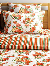 Load image into Gallery viewer, Turu Floral 5 Piece Cotton Comforter Set - White & Red - Home Decor Lo