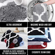 Load image into Gallery viewer, AEROHAVEN™ Glorious Super Soft Microfiber Designer Anti Slip Bathmat (Grey, 40 x 60 cm) - Home Decor Lo
