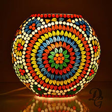 Load image into Gallery viewer, Decent Glass Turkish Lamps for Home Decoration Purse Shape Mosaic Bedside Table for Bedroom (19 cm, Multi) - Home Decor Lo