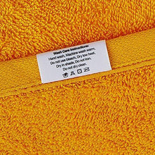 Load image into Gallery viewer, Amazon Brand - Solimo 100% Cotton 2 Piece Bath Towel Set, 500 GSM (Iris Blue and Sunshine Yellow) - Home Decor Lo
