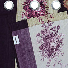 Load image into Gallery viewer, Amazon Brand - Solimo Melodeon Polyester Curtain, Door, 7 x 4 Feet (213 x 123 cm), Violet, Pack of 2 - Home Decor Lo