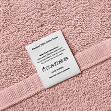 Load image into Gallery viewer, Amazon Brand - Solimo 100% Cotton 6 Piece Towel Set, 500 GSM (Brown and Baby Pink) - Home Decor Lo