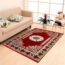 Load image into Gallery viewer, DAILZ Home Elite Ethnic Velvet Touch Abstract Chenille Carpet (55"x80")(Maroon) - Home Decor Lo