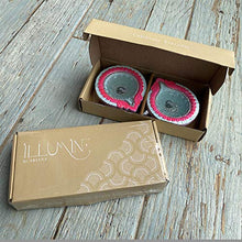 Load image into Gallery viewer, ILLUMINE by ARiANA. A Modern Diya (Candle) with Gel and Rose Fragrance (Aromatherapy), Pack of 2, (D2-H4) - Home Decor Lo