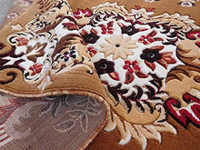 Load image into Gallery viewer, Sweet Homes Acrylic Hand Carved Machine Made Carpet, 5x7 ft (Gold) - Home Decor Lo