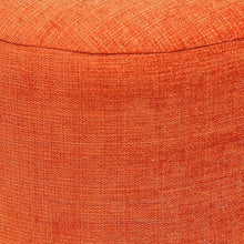 Load image into Gallery viewer, Barrel Round Pouffe: Orange - Home Decor Lo