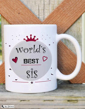 Load image into Gallery viewer, ALDIVO Combo Gift for Sister | Gift for Sister | Gift for Best Sister (12" x 12" Cushion Cover with Filler + Printed Coffee Mug +Greeting Card + Printed Key Ring) - Home Decor Lo