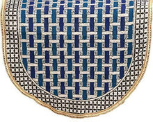 Load image into Gallery viewer, ELOHIM™ 5 Seater Polycotton Sofa Cover Set with 6 Pieces Arms Cover (Set of 12 Pieces) (Sky Blue) - Home Decor Lo