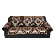 Load image into Gallery viewer, 17 Pc Cotton Ambi Printed Sofa Cover Set of 5 Seater (3+1+1) with Cushion Cover - Home Decor Lo