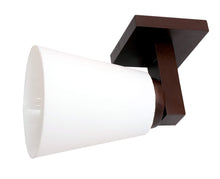 Load image into Gallery viewer, Wood and PVC Wall Light Wall Lamp Lighting to Decor (Brown and White) - Home Decor Lo