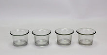 Load image into Gallery viewer, Hosley 4 Piece Glass Tea Light Candle Holder, Clear - Home Decor Lo