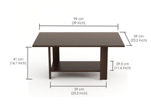 Load image into Gallery viewer, Bluewud Osnale Coffee Table (Wenge, Rectangular) - Home Decor Lo