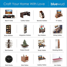 Load image into Gallery viewer, Bluewud Noel CT-NO-RTW Coffee Table with Shelves (Wenge) - Home Decor Lo