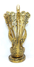 Load image into Gallery viewer, Articia Metal Swan Dessert Spoon Holder Duck Shaped Stand Decorative Dinning Table Item Showpiece (8X5X17 cm, Gold) - Home Decor Lo