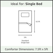 Load image into Gallery viewer, Microfibre Reversible Single Comforter:  Aqua Blue & Olive Green - Home Decor Lo