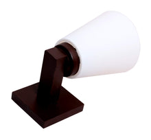 Load image into Gallery viewer, Wood and PVC Wall Light Wall Lamp Lighting to Decor (Brown and White) - Home Decor Lo