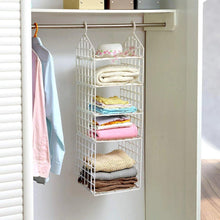 Load image into Gallery viewer, 5 Layer Folding Clothes Storage Hanging Wardrobe Shelves - Home Decor Lo