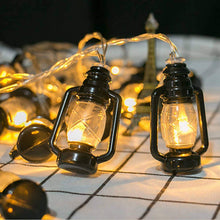 Load image into Gallery viewer, AtneP Black Lantern 16 LED Fairy String Lights for Home Decoration | Festival Decor Lights Diwali Christmas | Warm White - Home Decor Lo