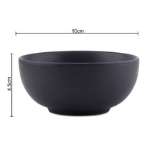 Load image into Gallery viewer, Homesake Matt Black Ceramic Bowl, Set of 2, Snacks Serving Small Bowl - Home Decor Lo
