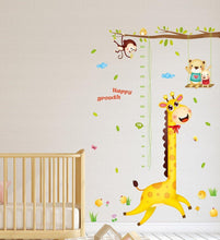 Load image into Gallery viewer, Amazon Brand - Solimo Wall Sticker for Kids' Room (Happy Growth Giraffe,  Ideal Size on Wall: 126 cm x 183 cm) - Home Decor Lo