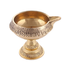 Load image into Gallery viewer, DreamKraft Brass Diwali Kuber Deepak On Stand (Diya Oil Lamp) For Puja Home Décor (Set of 2) - Home Decor Lo