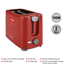 Load image into Gallery viewer, Cello Quick CLO_QUICKPOP_300_RED_2 Slice 700-Watt 2 Slice Pop-up Toaster (Red) - Home Decor Lo