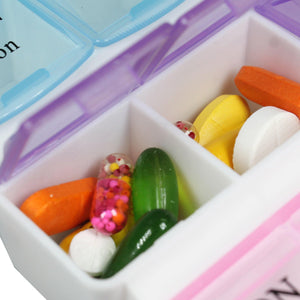 Bulfyss Food Grade Plastic Medicine Organizer Box(2.8x2.8x1.5cm, Multicolour) - Home Decor Lo
