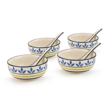 Load image into Gallery viewer, KITTENS Ceramic Soup Bowls with Spoons, Set of 4, Multicolour - Home Decor Lo