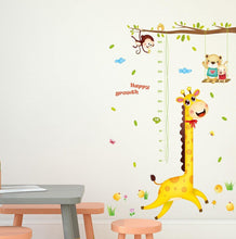 Load image into Gallery viewer, Amazon Brand - Solimo Wall Sticker for Kids' Room (Happy Growth Giraffe,  Ideal Size on Wall: 126 cm x 183 cm) - Home Decor Lo