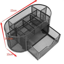 Load image into Gallery viewer, Callas Metal Mesh Desk Organizer, Black - Home Decor Lo