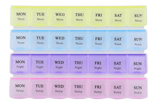 Load image into Gallery viewer, Bulfyss Food Grade Plastic Medicine Organizer Box(2.8x2.8x1.5cm, Multicolour) - Home Decor Lo