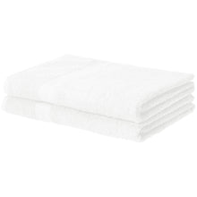 Load image into Gallery viewer, AmazonBasics Fade-Resistant Cotton Bath Sheet - Pack of 2, White - Home Decor Lo