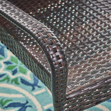 Load image into Gallery viewer, Christopher Knight Home 278771 Stackable Outdoor Contemporary Wicker Stacking Chairs (Set of 2), Multi-Brown - Home Decor Lo